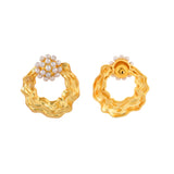 Voyage Pearlescent Gold Earrings