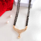 Sparkling Elegance Zirconia Lattice Design Mangalsutra