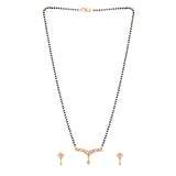 Sparkling Elegance Teardrop Cut Cz Mangalsutra Set