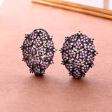 Sparkling Opulance Lattice Elegance Statement Earrings