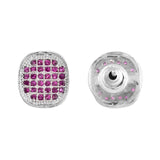 Sparkling Elegance Timeless Glamour American Diamond Square Studs Earrings