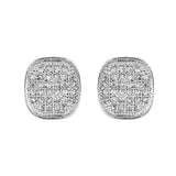 Sparkling Elegance Radiance Square American Diamond Studs Earrings