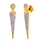 Sparkling Elegance Regal Romance American Diamond Stud Earrings