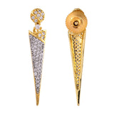 Sparkling Elegance Regal Romance American Diamond Stud Earrings