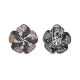 Sparkling Elegance Floral Finesse American Diamond Stud Earrings