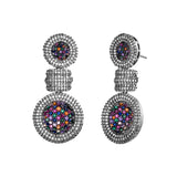 Sparkling Elegance Midnight Radiance American Diamond Earrings