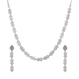 Sparkling Elegance Radiant Luxe American Diamond Necklace Set