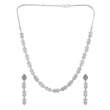 Sparkling Elegance Radiant Luxe American Diamond Necklace Set