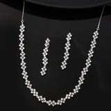 Sparkling Elegance Radiant Luxe American Diamond Necklace Set