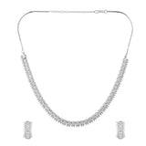 Sparkling Essential Radiant Statement American Diamond Necklace Set