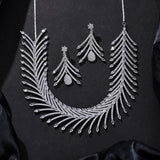 Sparkling Essential Luxurious Crystal American Diamond Necklace Set