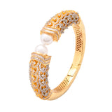 Stunning Gold-Plated American Diamond Bracelet