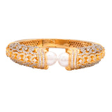 Stunning Gold-Plated American Diamond Bracelet