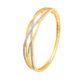 Dazzling Gold-Plated American Diamond Bracelet