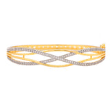 Dazzling Gold-Plated American Diamond Bracelet