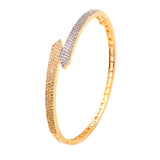 Dazzling Dual Tone American Diamond Bracelet