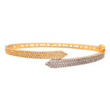 Dazzling Dual Tone American Diamond Bracelet