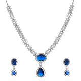 Sparkling Elegance Grace American Diamond Necklace Set