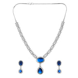 Sparkling Elegance Grace American Diamond Necklace Set