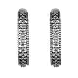 Celeste Regal American Diamond Hoop Earrings