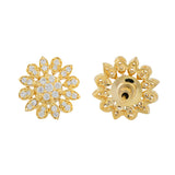 Sparkling Elegance Radiant Bloom American Diamond Studs Earrings