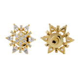 Sparkling Elegance Starburst American Diamond Studs Earrings