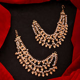 Gold Opulence Mattal Layered Jhumka Chain