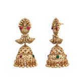 Gold Opulence Sanskriti Temple Earrings