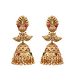 Gold Opulence Sanskriti Temple Earrings