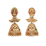 Gold Opulence Sanskriti Temple Earrings