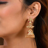 Gold Opulence Sanskriti Temple Earrings