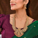 Gold Opulence Sowbhagya Temple Necklace Set