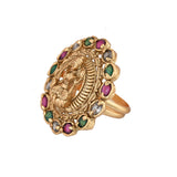 Gold Opulence Bhavani Temple Ring