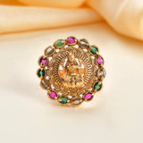 Gold Opulence Bhavani Temple Ring