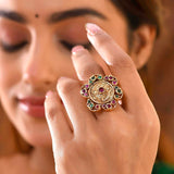 Gold Opulence Lavanya Temple Ring