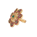 Gold Opulence Kalpana Temple Ring