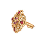 Gold Opulence Swarnika Temple Ring