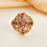 Gold Opulence Swarnika Temple Ring