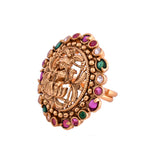 Gold Opulence Kanaka Lakshmi Temple Ring