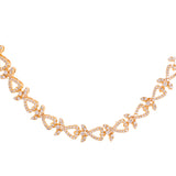 Sparkling Elegance Classic Gold-Plated American Diamond Necklace Set