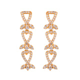 Sparkling Elegance Classic Gold-Plated American Diamond Necklace Set