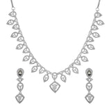 Sparkling Elegance Timeless Teardrop American Diamond Necklace Set