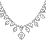 Sparkling Elegance Timeless Teardrop American Diamond Necklace Set