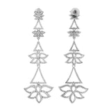 Sparkling Elegance Glamorous Gleam American Diamond Dangler Earrings