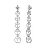 Sparkling Elegance Eternal Grace American Diamond Dangler Earrings