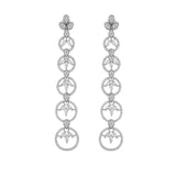 Sparkling Elegance Eternal Grace American Diamond Dangler Earrings