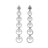 Sparkling Elegance Eternal Grace American Diamond Dangler Earrings