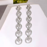 Sparkling Elegance Eternal Grace American Diamond Dangler Earrings