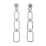 Sparkling Elegance Shimmering Chic American Diamond Dangler Earrings