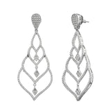 Sparkling Elegance Timeless Teardrop American Diamond Dangler Earrings